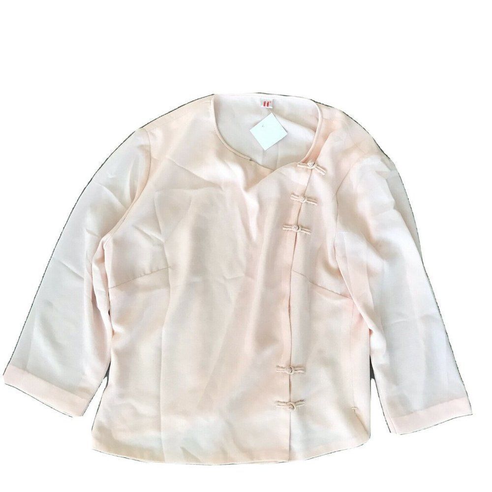 Kids Childrens Light Pale Pink Kimono Girls Blouse Top Size 7-8